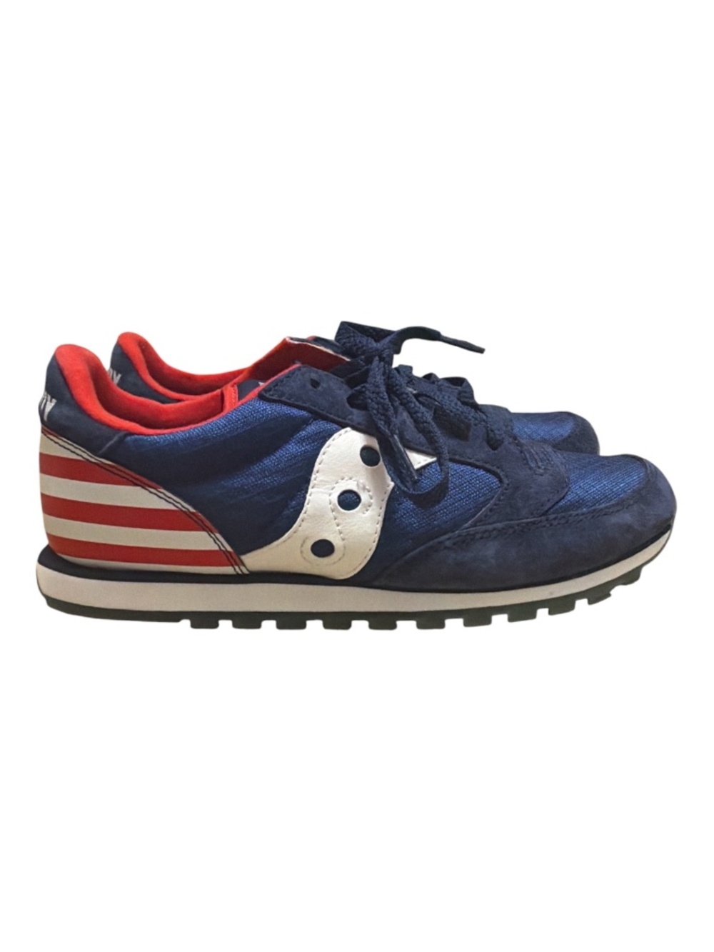 Saucony Jazz Original USA Flag Patriotic Sneakers Size Men's 6.5 Women's 8